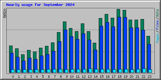 Hourly usage for September 2024